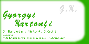 gyorgyi martonfi business card