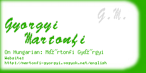 gyorgyi martonfi business card